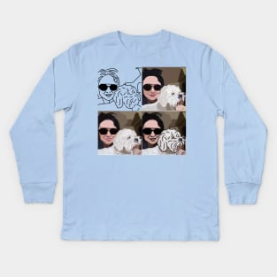 Portrait Friend of the Artist and Ricky Sampler Kids Long Sleeve T-Shirt